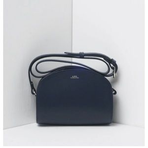 A.P.C. Demi Lune Mini CROSSBODY BAG DARK NAVY